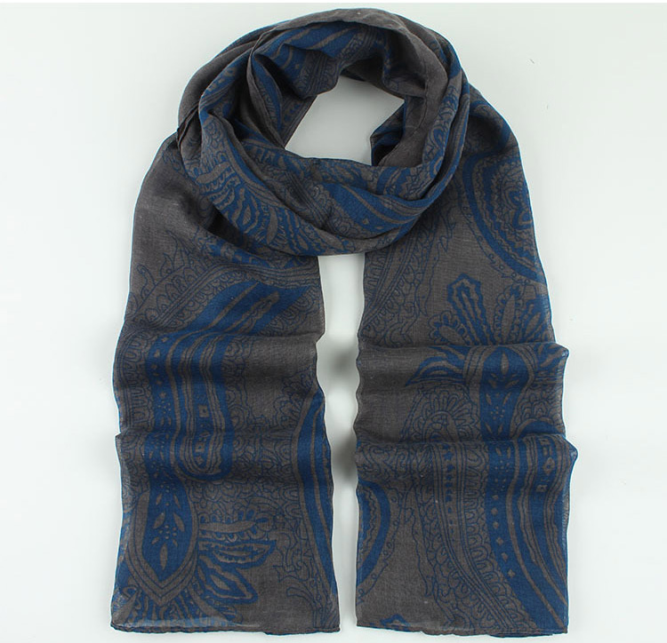Printed cotton voile scarves sale