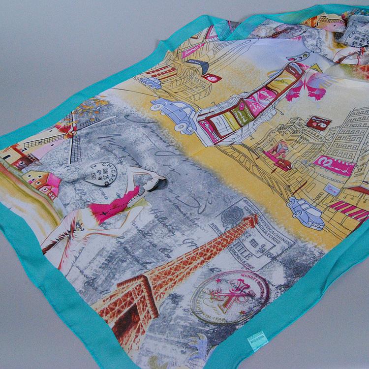 Silk scarf printing for sale