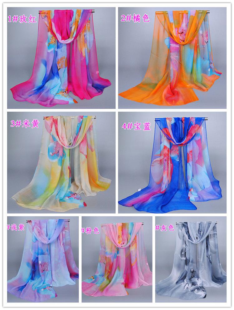 Wholesale printing silk scarf