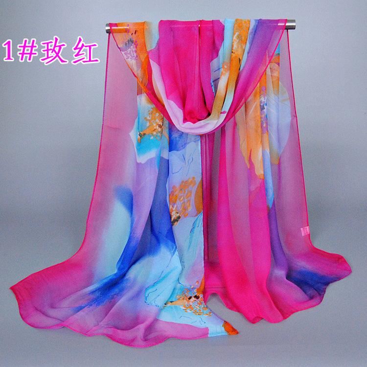 Wholesale printing silk scarf