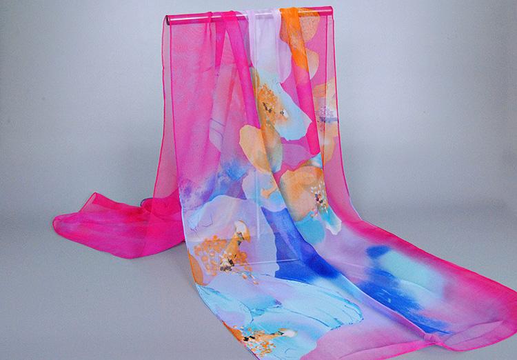 Wholesale printing silk scarf