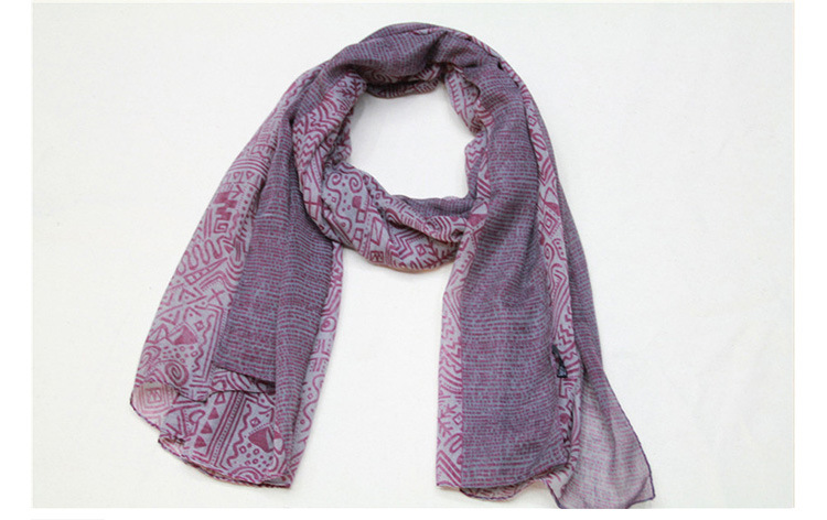 Wholesale women voile printed scarf