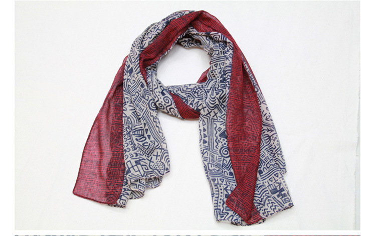 Wholesale women voile printed scarf