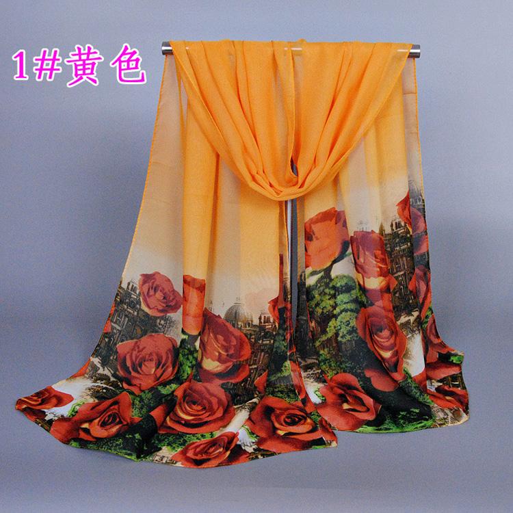 Wholesale silk thin scarves