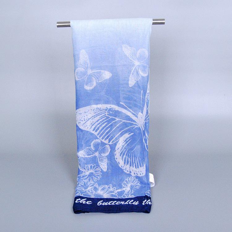 Women silk butterfly scarf