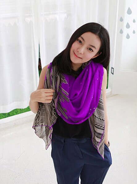 Voile scarves for women