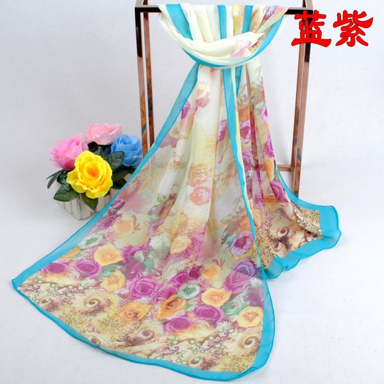 Thai raw silk scarf
