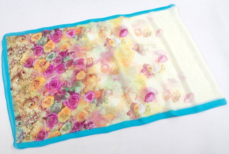 Thai raw silk scarf