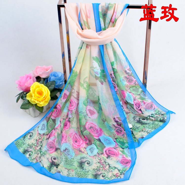 Thai raw silk scarf
