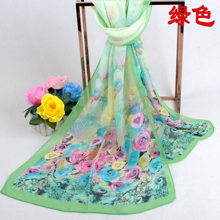 Thai raw silk scarf