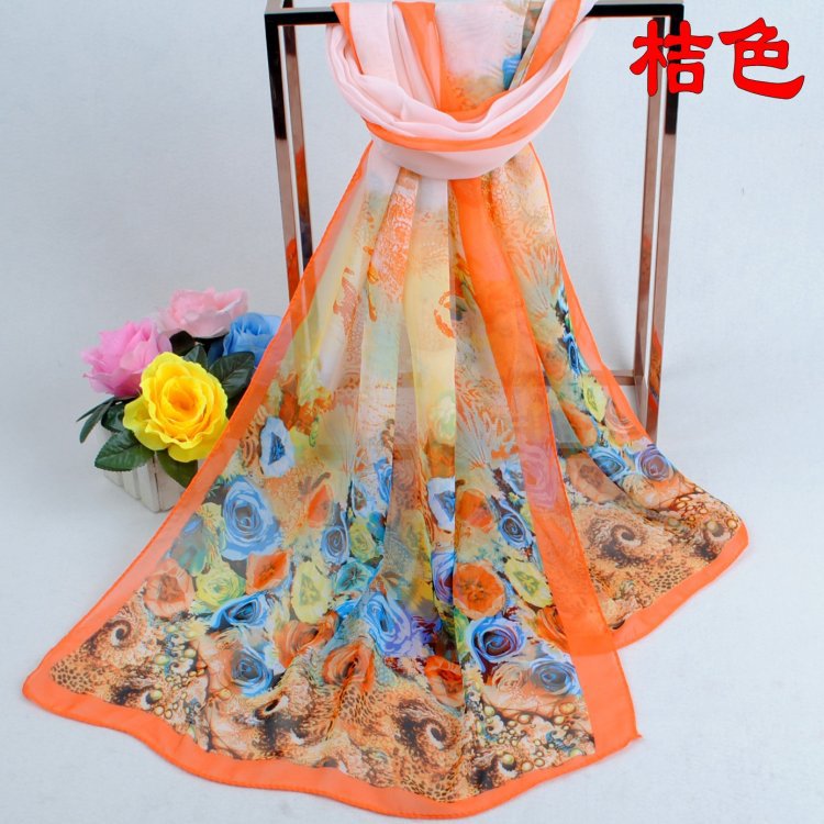 Thai raw silk scarf