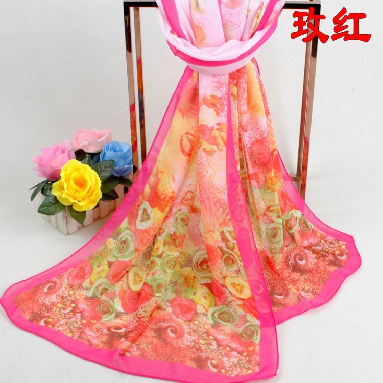Thai raw silk scarf