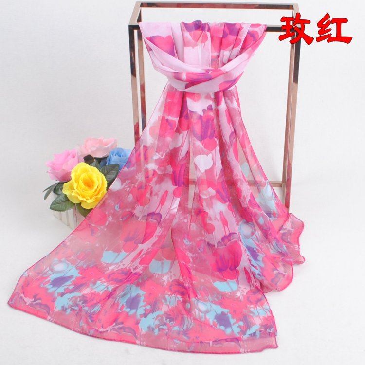 Silk hand painted scarf