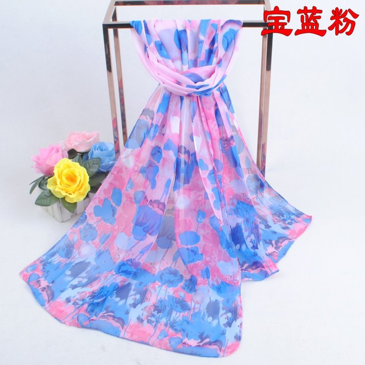 Silk hand painted scarf