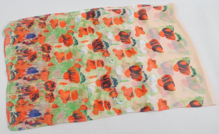 Silk hand painted scarf