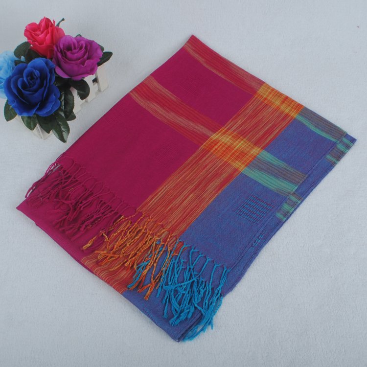 Wholesale tartan scarf cotton