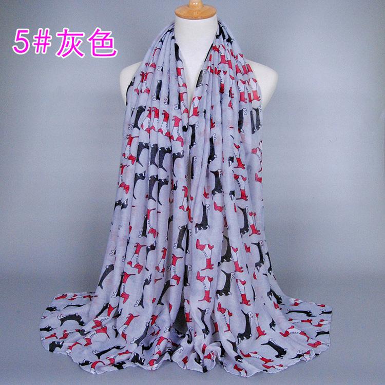 Animal print silk scarf wholesale