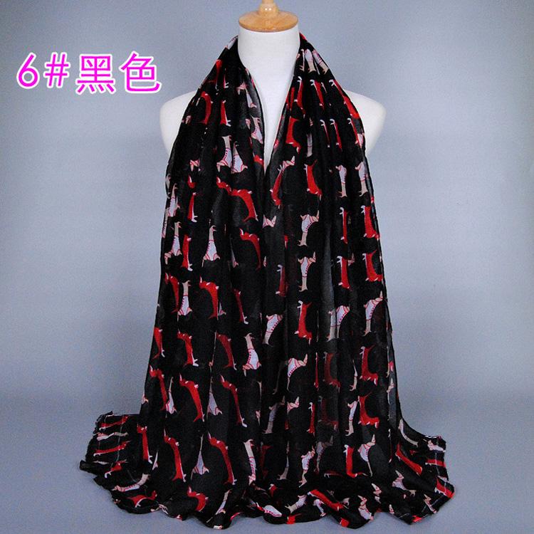 Animal print silk scarf wholesale