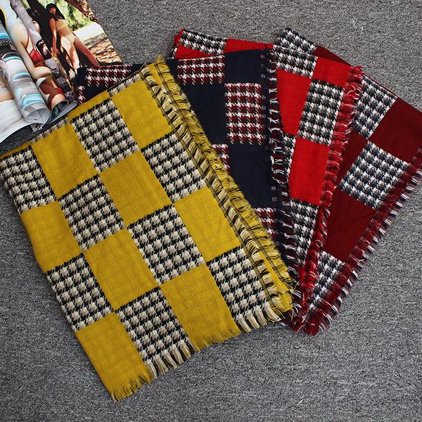Houndstooth plaid scarf wholesale