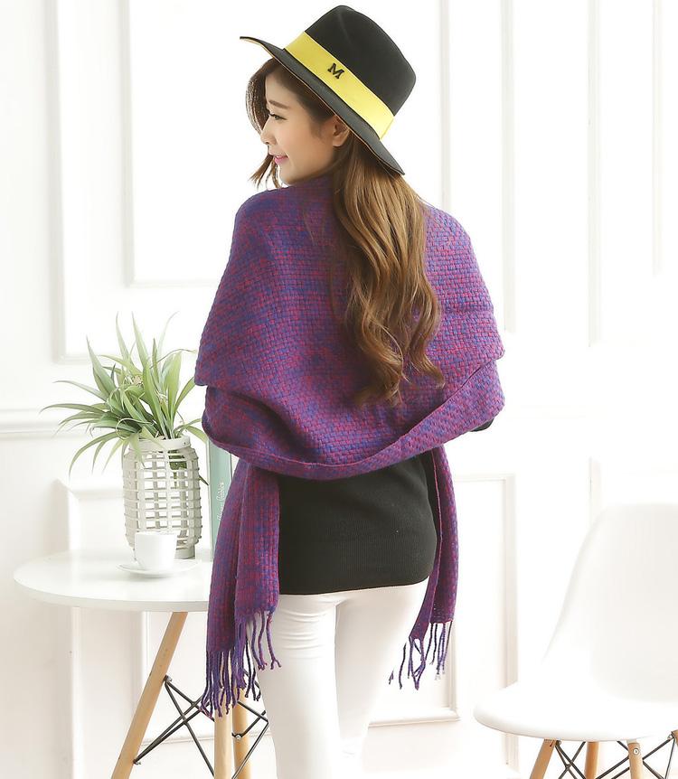Wholesale fringed cashmere scarf women