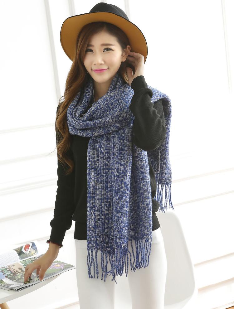 Wholesale fringed cashmere scarf women