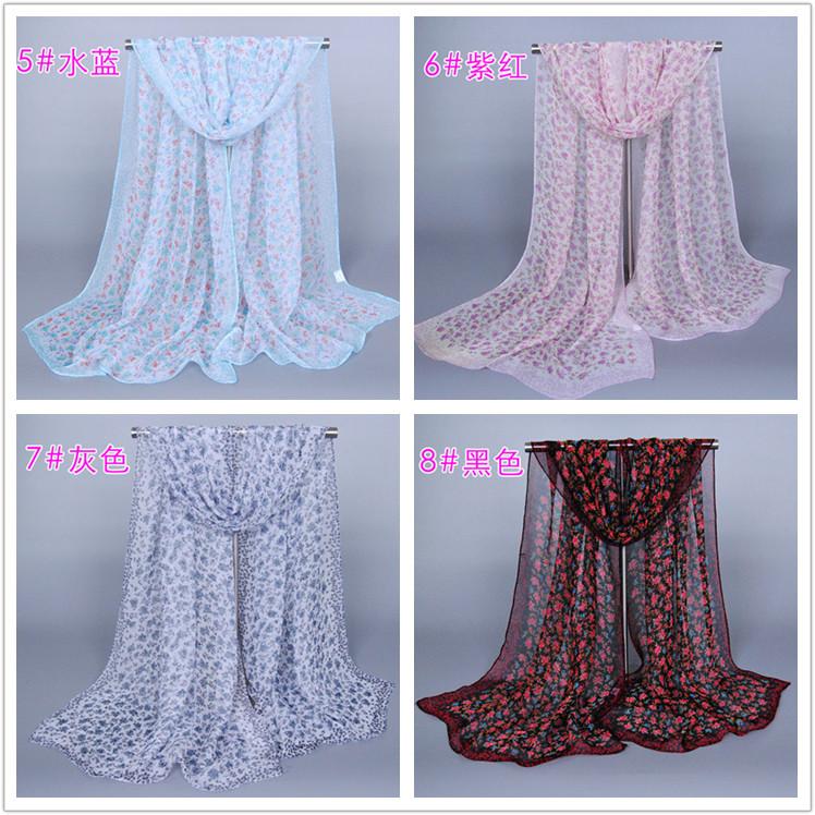 Silk print scarf wholesale