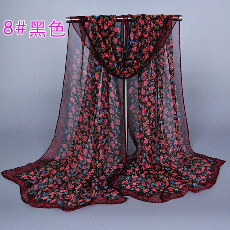 Silk print scarf wholesale