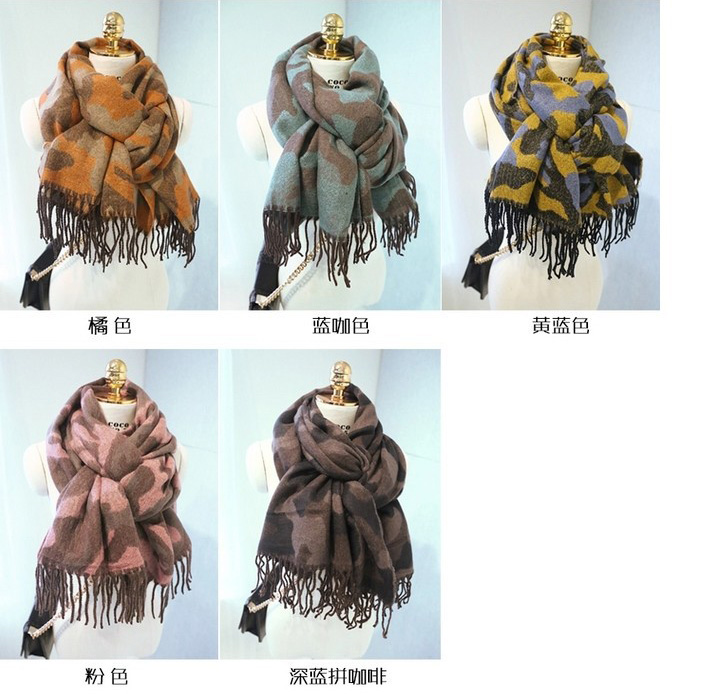 Camouflage cashmere scarf wholesale