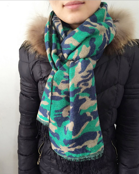 Camouflage cashmere scarf wholesale