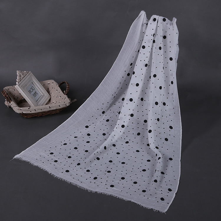 Polka dot silk scarf wholesale
