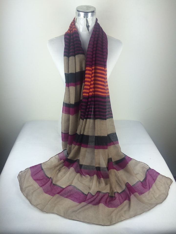 Wholesale stripe print scarf