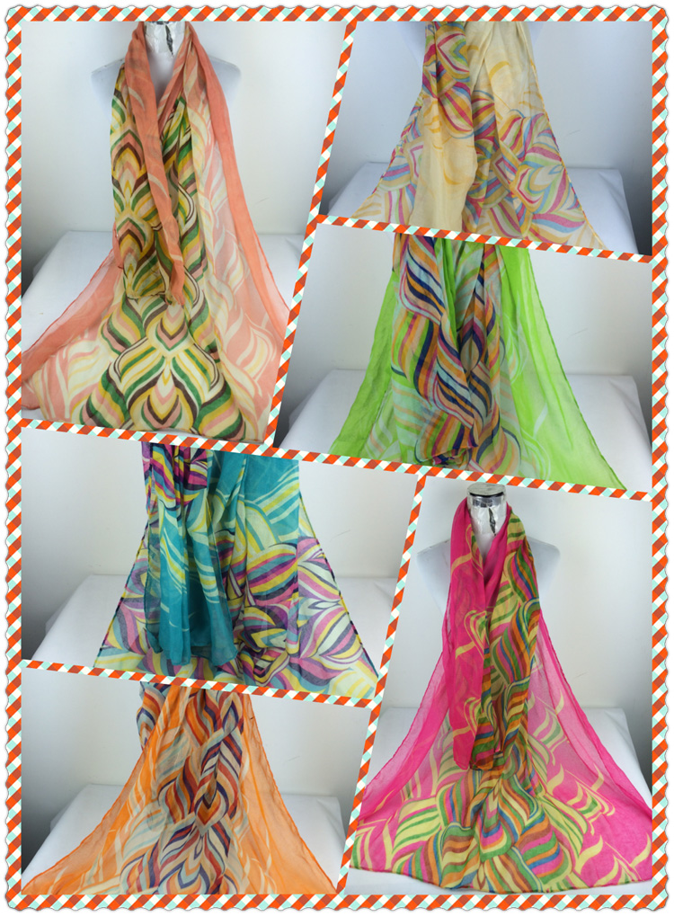 Winter print scarf wholesale