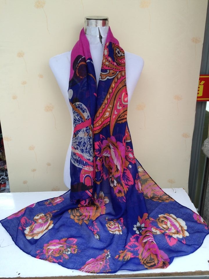 Floral print scarves wholesale