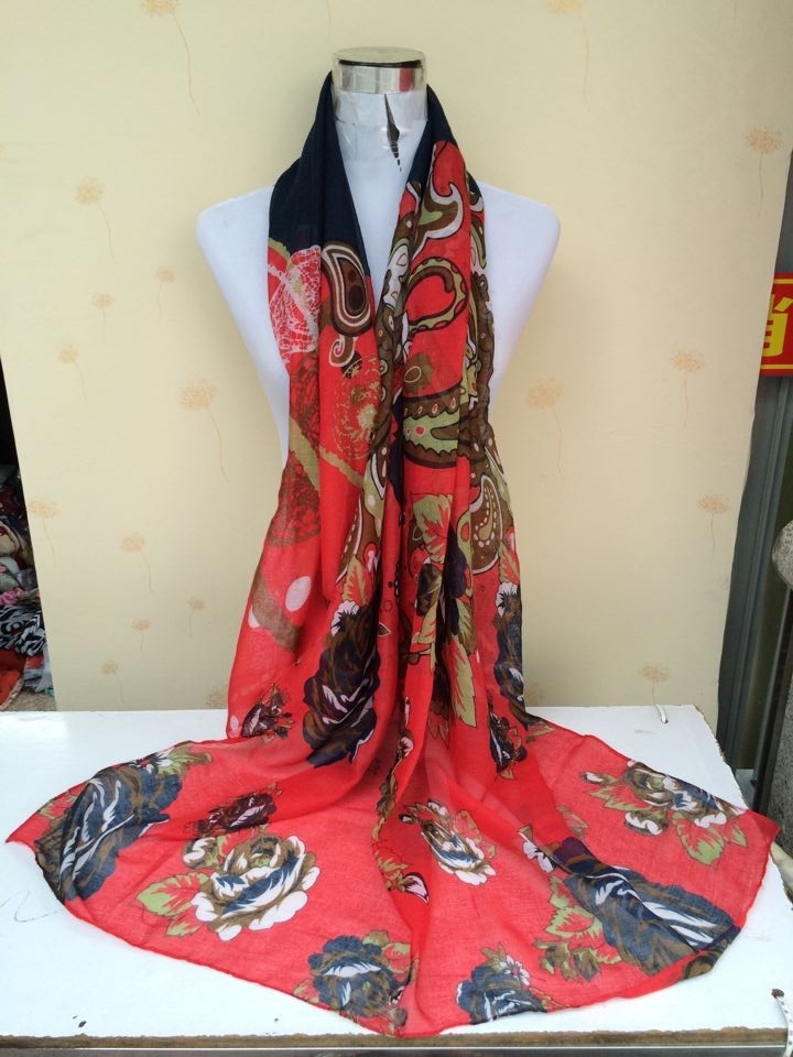 Floral print scarves wholesale