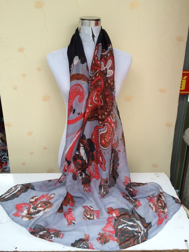 Floral print scarves wholesale