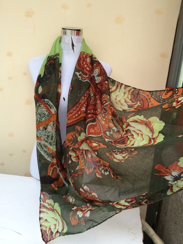 Floral print scarves wholesale