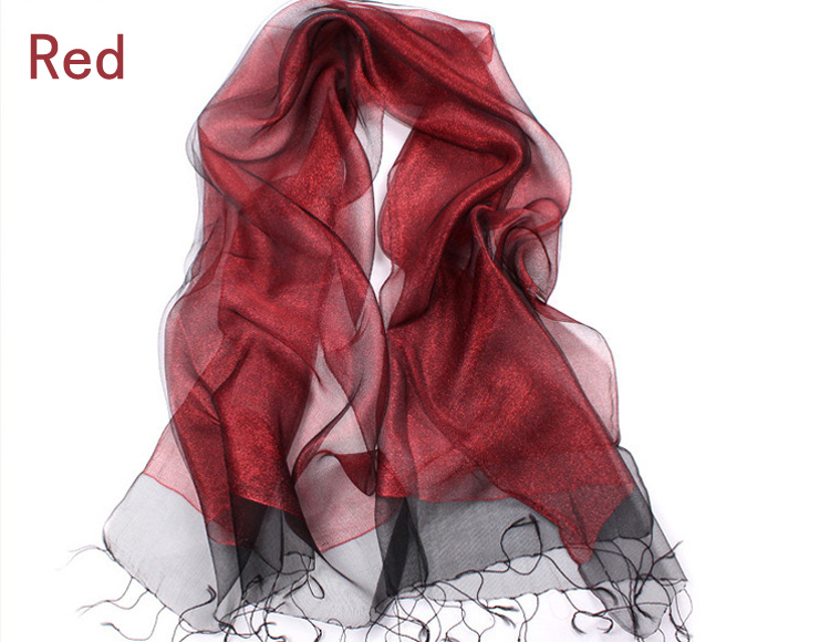 100 gold silk scarf