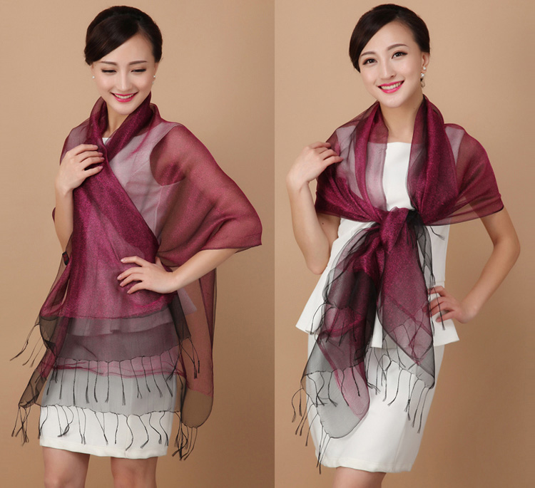 100 gold silk scarf