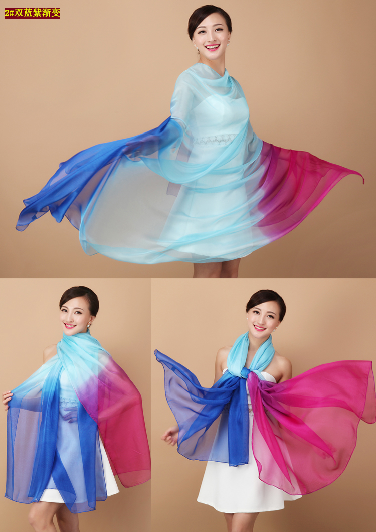 Women silk chiffon scarf