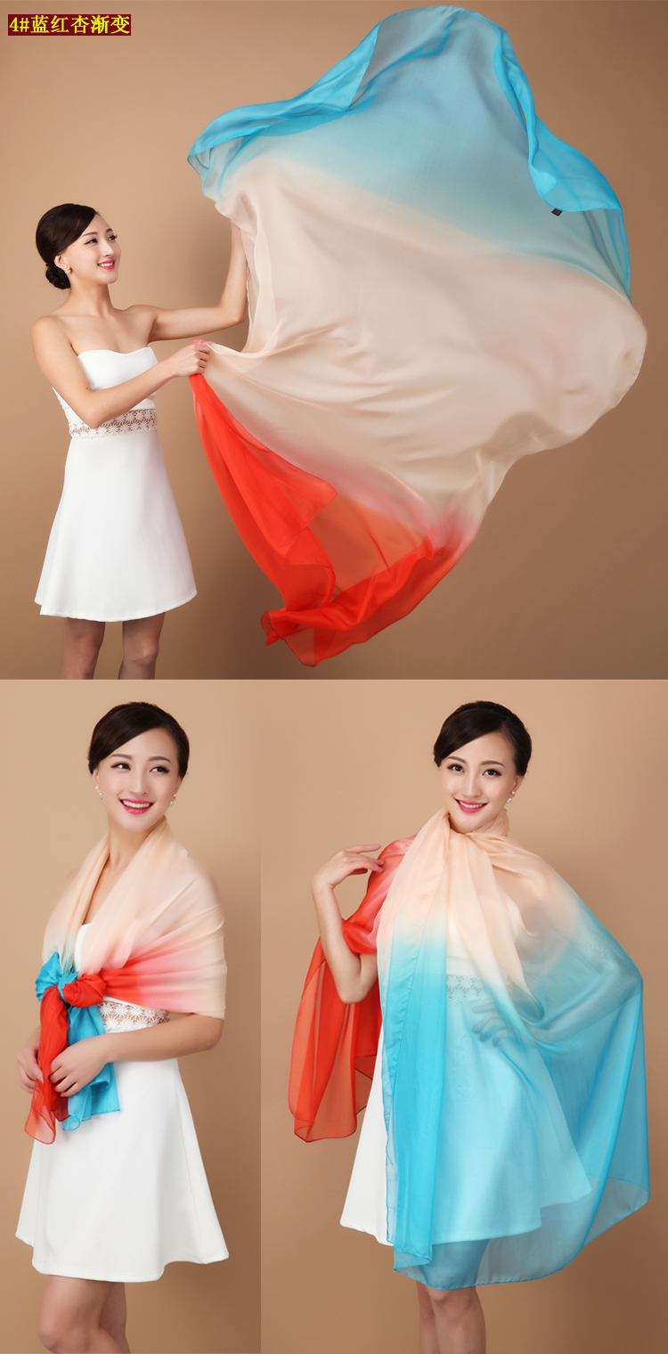 Women silk chiffon scarf