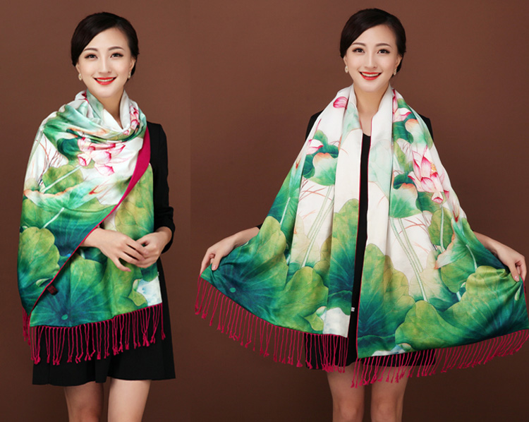 Women spring silk scarf wholesale