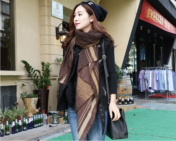 Wholesale cotton linen scarf