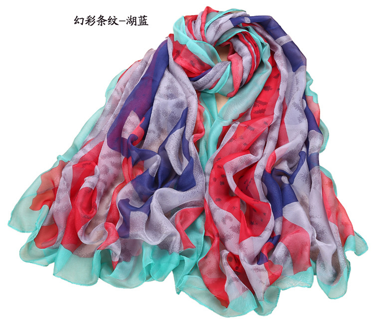 Wholesale silk chiffon shawls