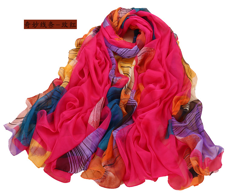 Silk pink scarves wholesale