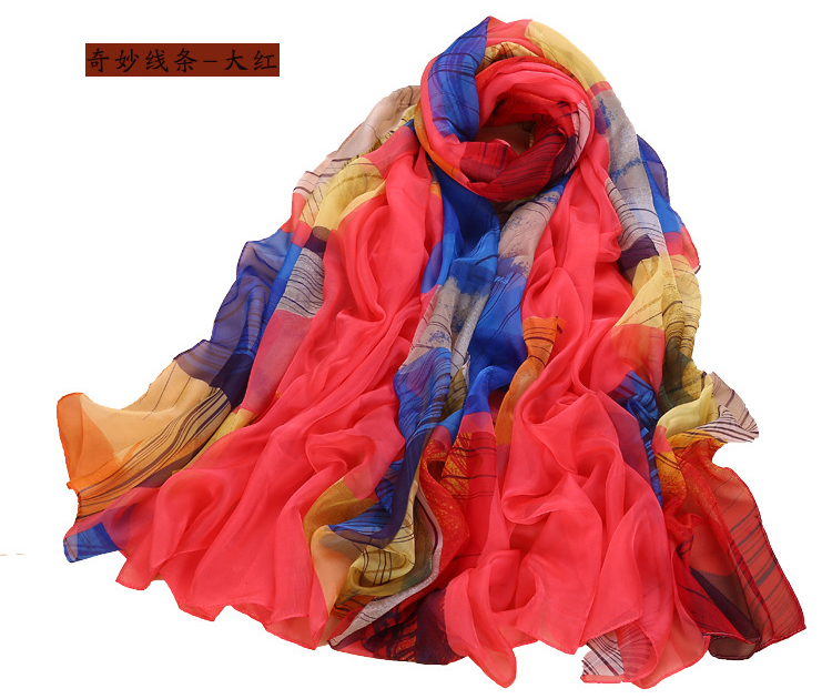 Silk pink scarves wholesale