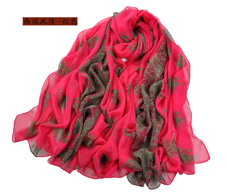 Yellow silk scarf wholesale