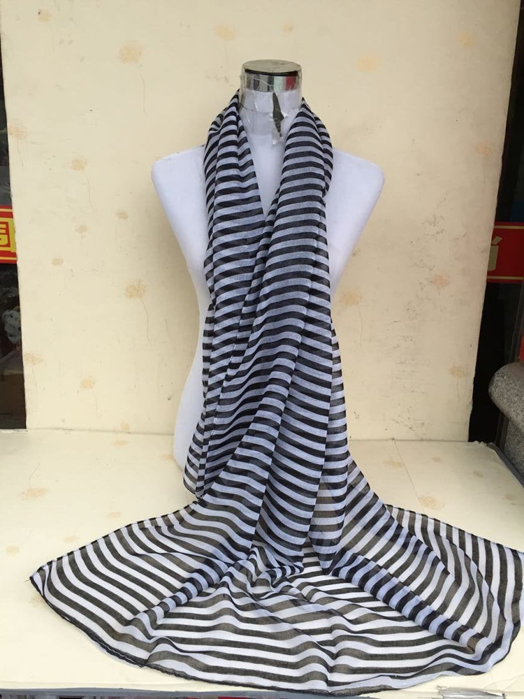 Wholesale striped silk scarves