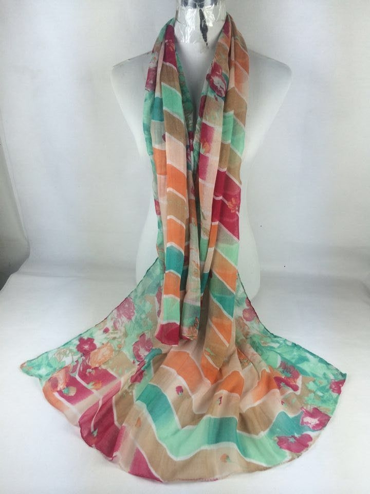 Wholesale silk fabric scarf