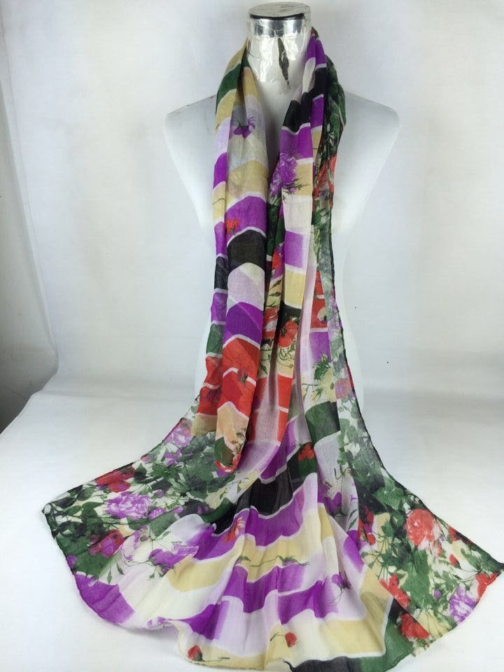 Wholesale silk fabric scarf