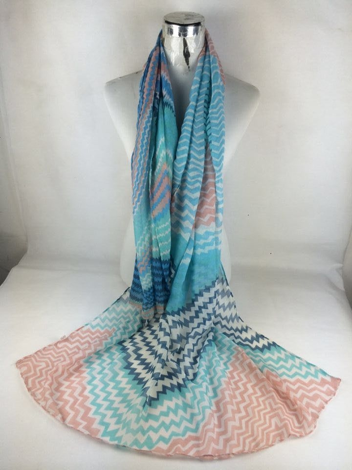 Ladies fashion cotton voile scarf
